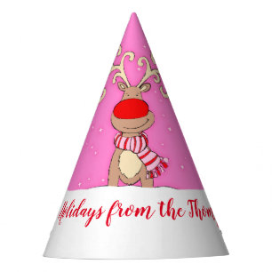 Chapeaux De Fêtes Grand casquette de nom de rose de renne