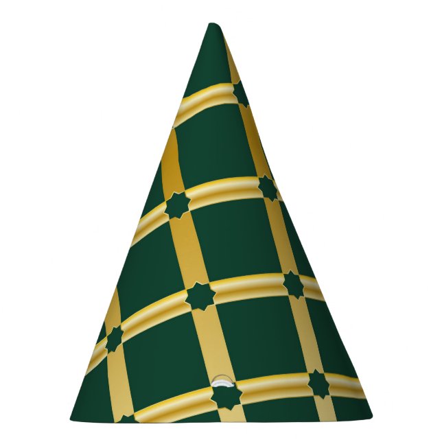 Chapeaux De Fêtes Green & Gold Arabic-inspired Party Hat (Droite)