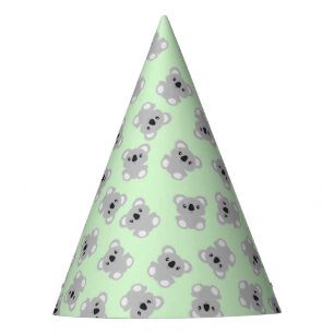 Chapeaux De Fêtes Green Koala Bear fête d'anniversaire