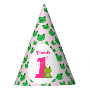 Chapeaux De Fêtes Grenouille 1er anniversaire fête d'un an fille fou