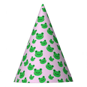 Chapeaux De Fêtes Grenouille fête d'anniversaire Croaking Green Part