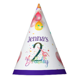 Chapeaux De Fêtes Gymnaste mignonne anniversaire de enfant fête cart