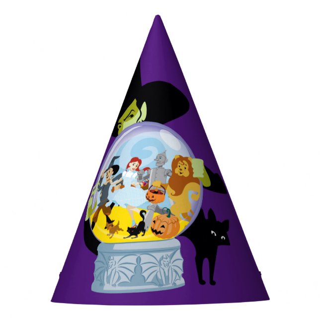 Chapeaux De Fêtes Halloween en cristal de sorcière méchante (Devant)