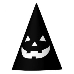 Chapeaux De Fêtes Halloween noir blanc Jack-o'-lantern effrayant