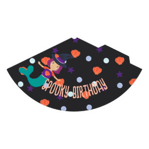 Chapeaux De Fêtes Halloween Pastel Mermaid Witch Anniversaire Éffray