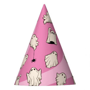 Chapeaux De Fêtes Halloween rose Fantômes rétro