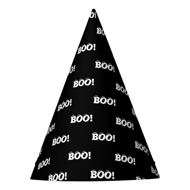 Chapeaux De Fêtes Halloween Scary Boo! yeux noir blanc drôle (Devant)