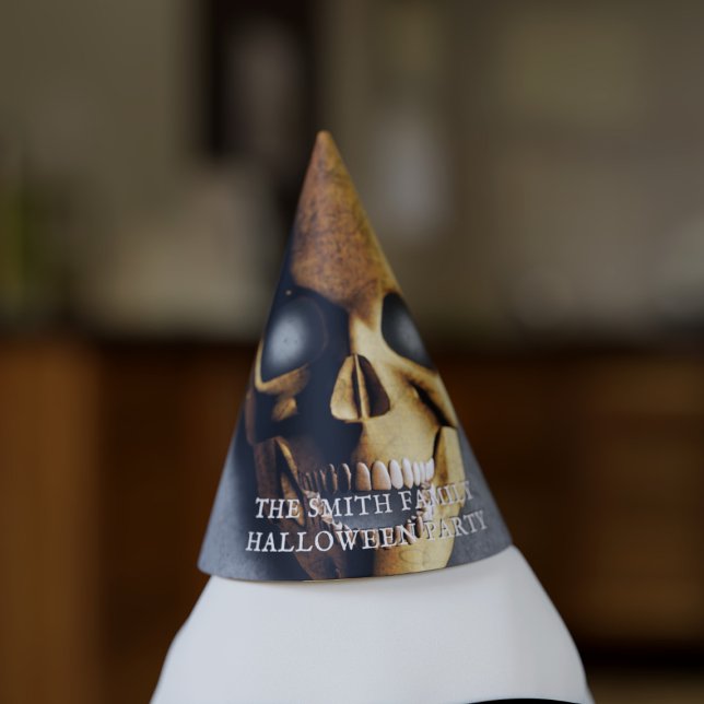 Chapeaux De Fêtes Halloween Skeleton Skeleton Nom de famille Éffraya (A spooky halloween party hat. Just add your name)