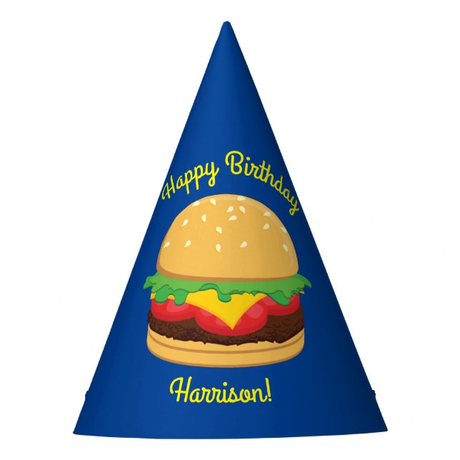Chapeaux De Fêtes Hamburger Anniversaire de fête Burger (Devant)