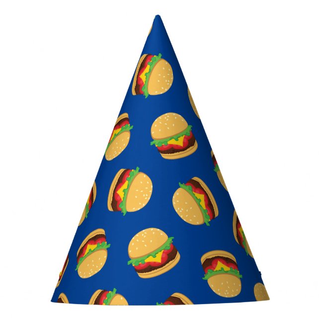 Chapeaux De Fêtes Hamburger Anniversaire Fête Burger Casquette (Devant)