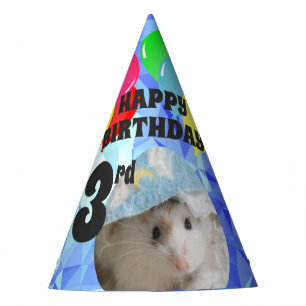 Chapeaux De Fêtes Hammyville - Bleu mignon Hamster Gems