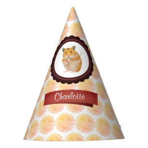 Chapeaux De Fêtes Hamster rouge et rose de filles