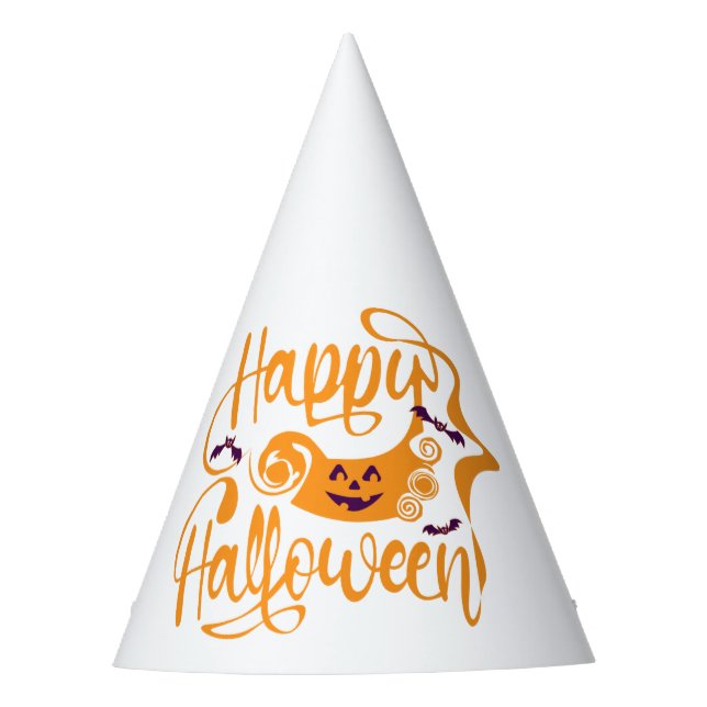 Chapeaux De Fêtes Happy Halloween chauves-souris Jack-o'-lantern (Devant)