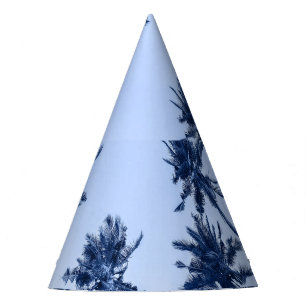 Chapeaux De Fêtes Hauts palmiers, ciel bleu clair.