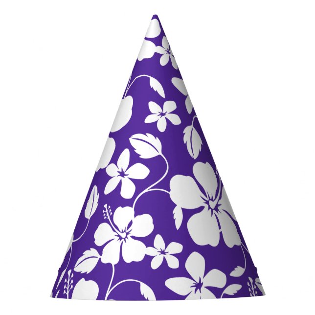 CHAPEAUX DE FÊTES HAWAIIAN HULA (HIBISCUS) PURPLE (Devant)