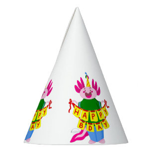 Chapeaux De Fêtes heureux anniversaire Axolotl