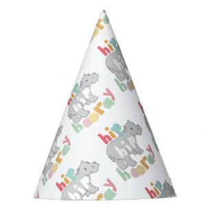 Chapeaux De Fêtes Hip Hip Houray Dessin Hippone gris