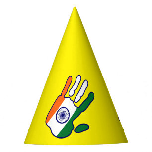 Chapeaux De Fêtes holiES - Inde Drapeau main + vos idées