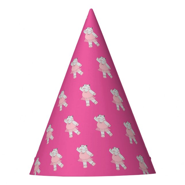Chapeaux De Fêtes illusima Ballerina Hippo rose (Devant)