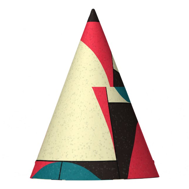 Chapeaux De Fêtes Illustration d'art computationnel géométrique abst (Devant)