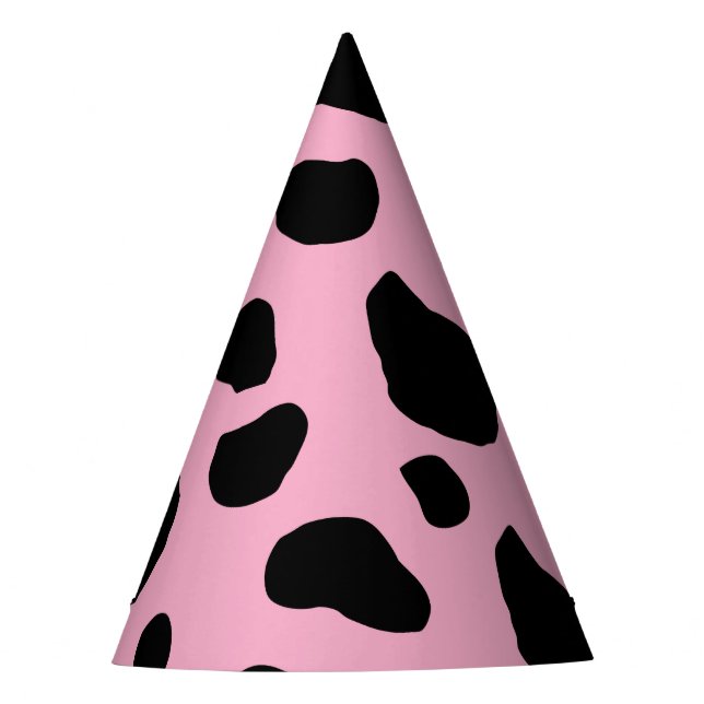 Chapeaux De Fêtes Impression de vache, Motif de vache, Spots de vach (Devant)