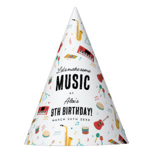 Chapeaux De Fêtes Instruments de musique Thème de fête d'anniversair