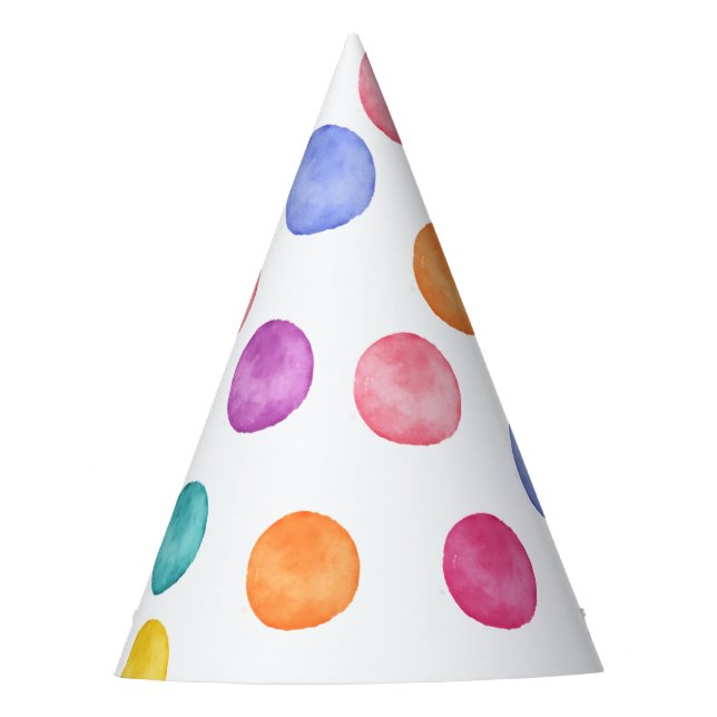 Chapeaux De Fêtes Invitation de la fête d'anniversaire Polka Dot (Devant)