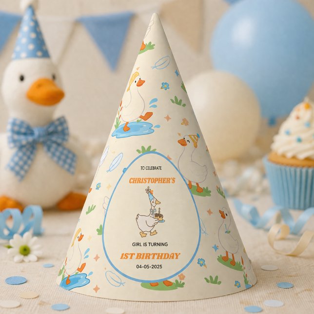 Chapeaux De Fêtes It’s ONE Silly Goose Retro 1st Birthday Fun Modern (It’s ONE Silly Goose Retro 1st Birthday Fun Modern Party Hat
)