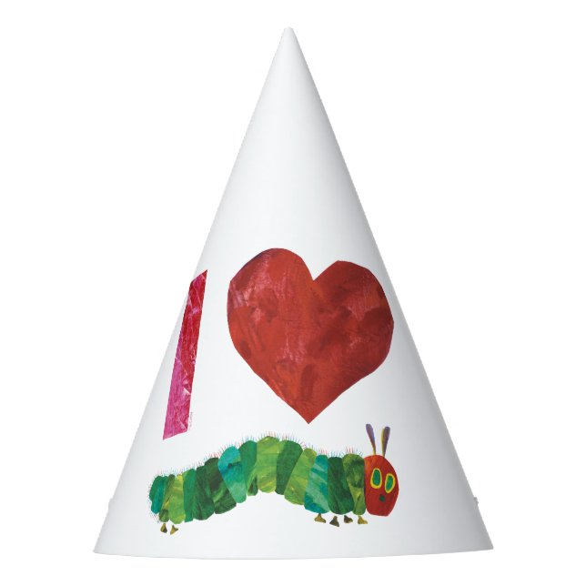 Chapeaux De Fêtes J'Aime La Caterpillar Très Affamée (Devant)