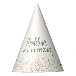 Chapeaux De Fêtes Jardin floral Whimsical Anniversaire