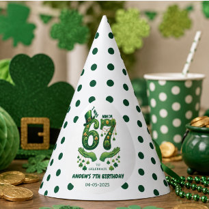 Chapeaux De Fêtes J'avais 6 ans maintenant j'ai 7 ans Saint-Patrick