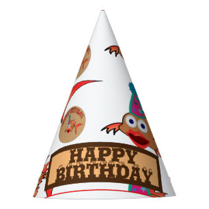 CHAPEAUX DE FÊTES JOLI ANNIVERSAIRE AVEC POISSON AVEC MOTIF CASQUETT
