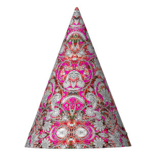 Chapeaux De Fêtes Joli blanc rose paisley motif casquette