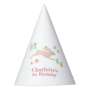 Chapeaux De Fêtes Joli Jardin Floral Caricature Anniversaire