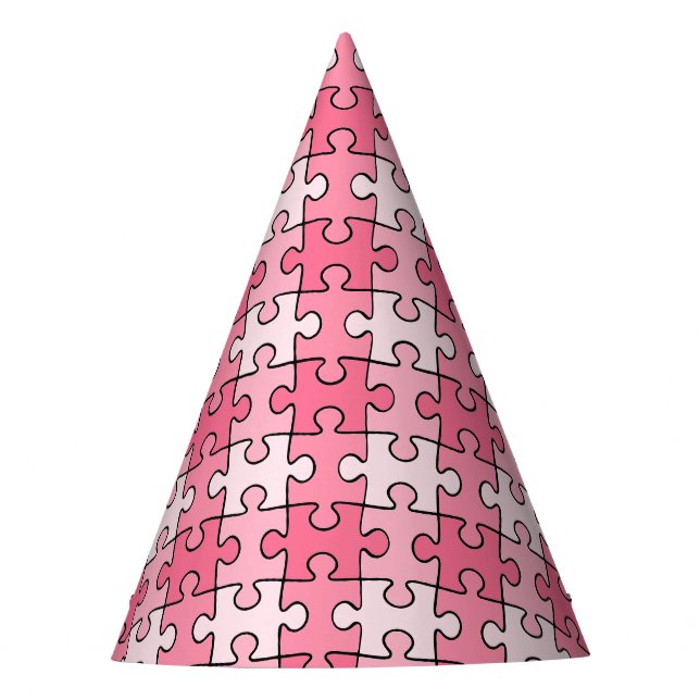 Chapeaux De Fêtes Jolie pièce de puzzles roses roses doux (Devant)