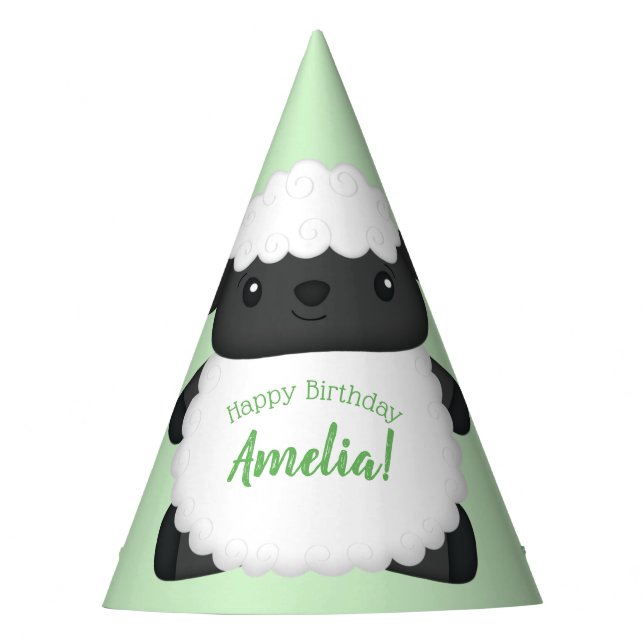 Chapeaux De Fêtes Jour d'anniversaire du mouton Vert (Devant)