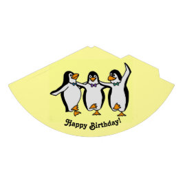 Chapeaux De Fêtes Joyeuse fête d'anniversaire des pingouins dansants