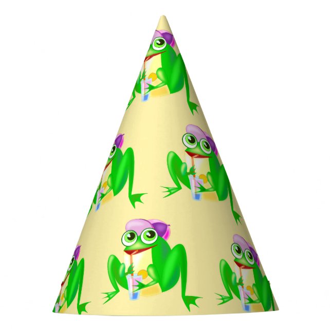 Chapeaux De Fêtes Joyeuse Grenouille de fête (Devant)