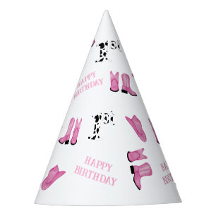 Chapeaux De Fêtes Joyeux anniversaire à Cowgirl