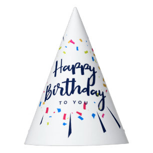 Chapeaux De Fêtes Joyeux anniversaire à vous confetti