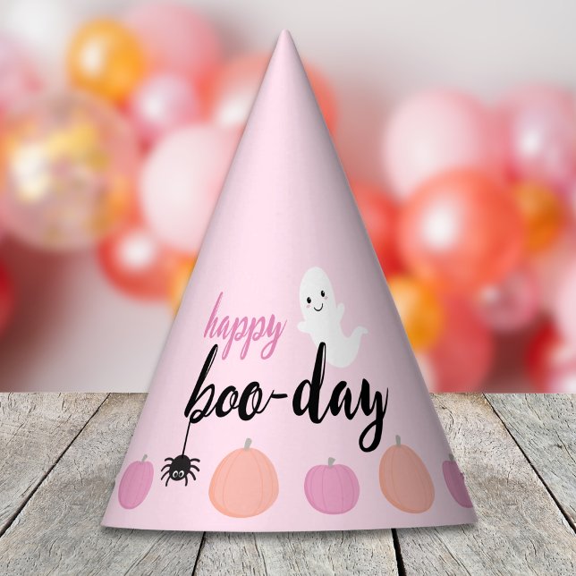 Chapeaux De Fêtes Joyeux anniversaire de Boo Day (Happy Boo-Day Halloween Birthday Party Hat)