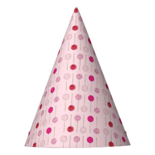 Chapeaux De Fêtes Joyeux Anniversaire Pink Frosted Cake Pops