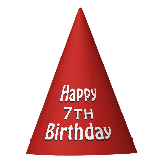 Chapeaux De Fêtes Joyeux Anniversaire Rouge (Devant)