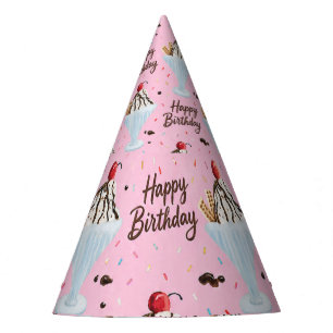 Chapeaux De Fêtes Joyeux Anniversaire Sundae de Glace