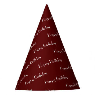 Chapeaux De Fêtes Joyeux Anniversaire Texte Personnalisé Motif Marro