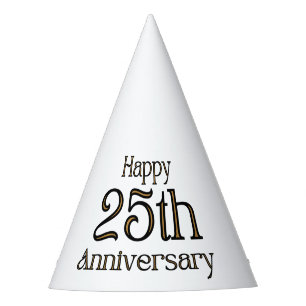 Chapeaux De Fêtes Joyeux Casquette du Parti du 25e anniversaire