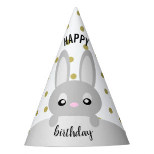 Chapeaux De Fêtes Joyeux lapin d'anniversaire (animaux) casquette de