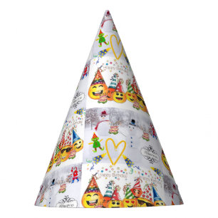 Chapeaux De Fêtes Joyeux Noël Joyeux Anniversaire Papier Fête