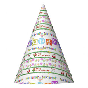 Chapeaux De Fêtes Joyeux Noël Joyeux fête du papier d'anniversaire