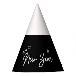 Chapeaux De Fêtes Joyeux Nouvel An Moderne Minimaliste Typographie N